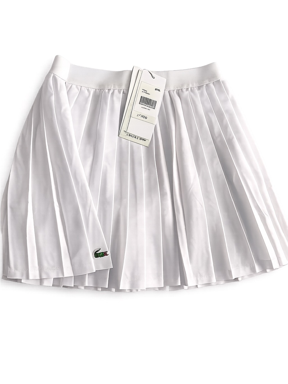 Lacoste White Pleated Circle Skater Skirt